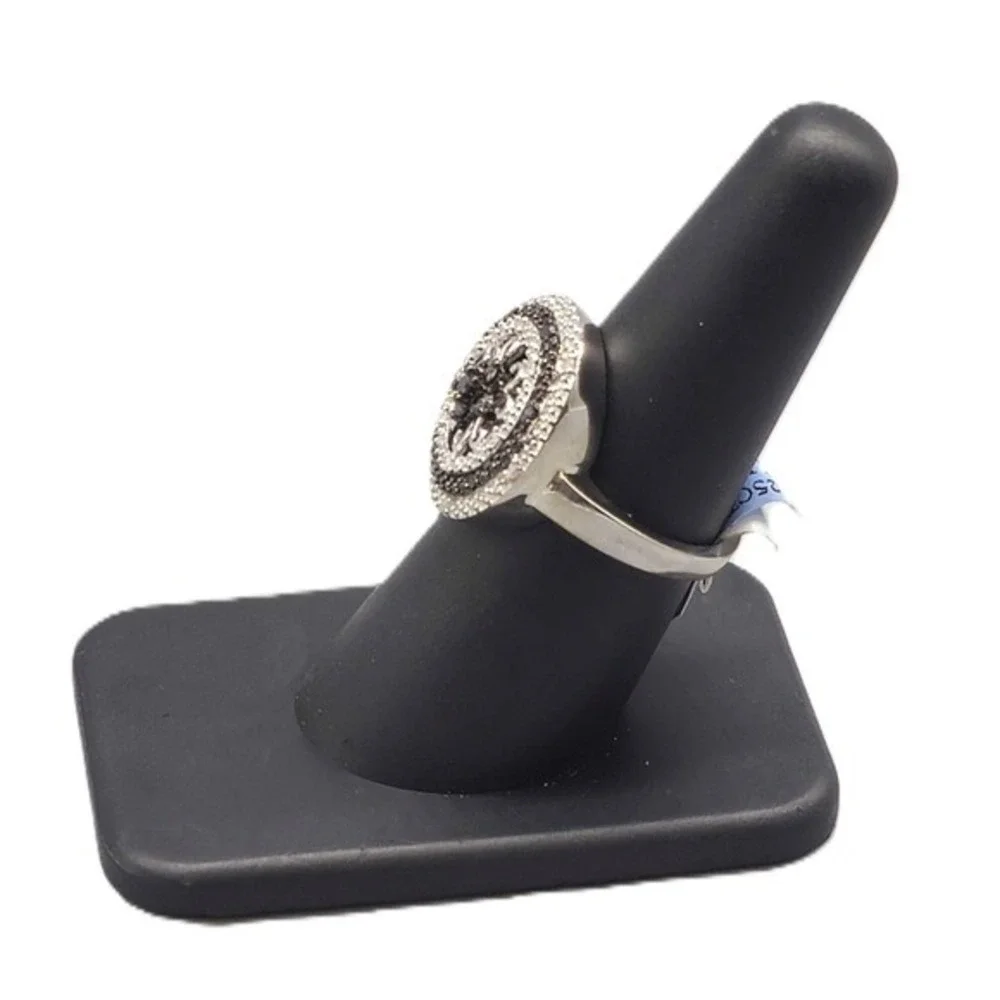 .925 SILVER DIAMOND 0.25CTW RING SIZE 7 6.1G (GNH022699)